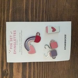 Starbucks valentine's pin. Not in plastic covering. Otherwise new
